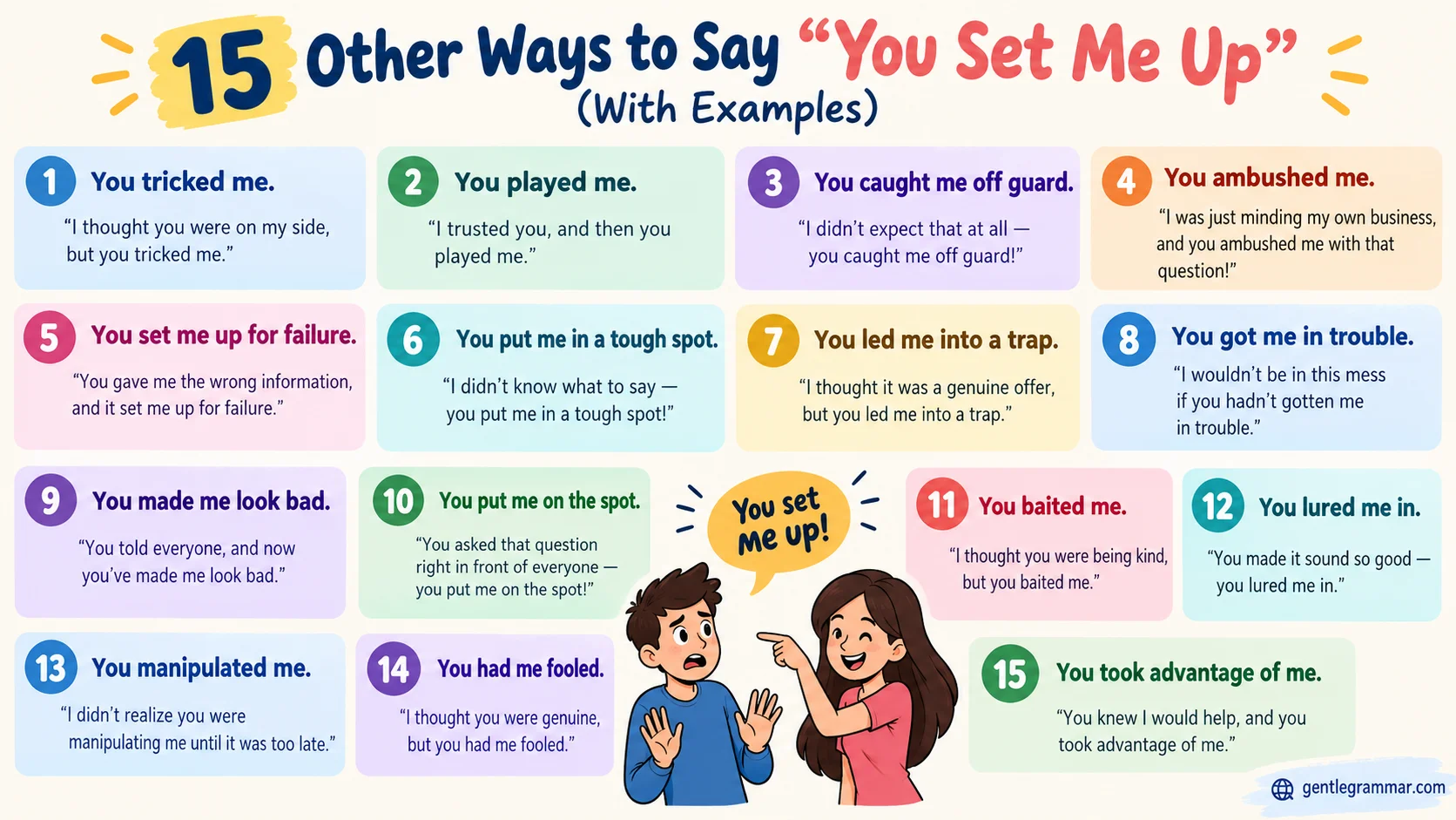 You Set Me Up
